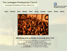 Tablet Screenshot of lamingtonpcusa.com
